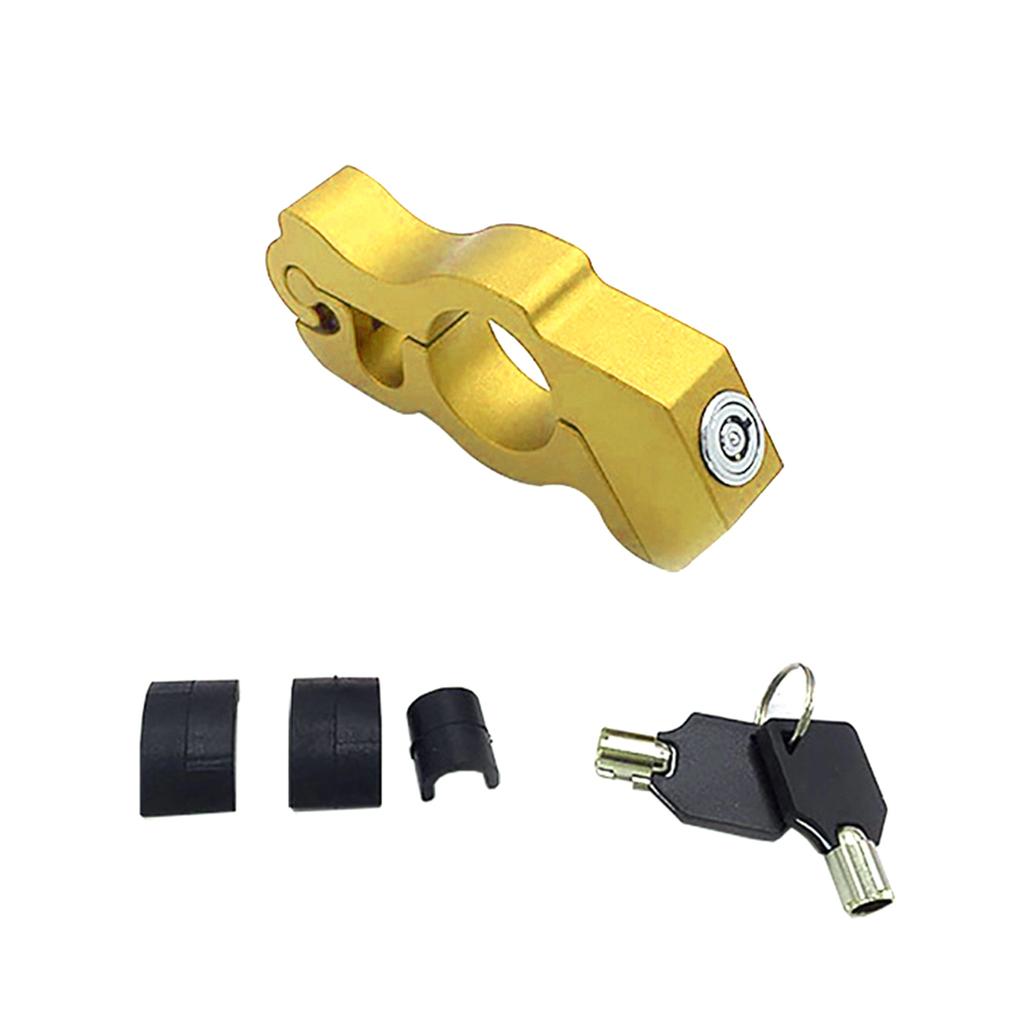 Motorcycle Handlebar Lock Grip Handlebar Brake Handle Lock Anti-Steal Lock Pull Rod for ATV Dirt Street Bikes Anti Theft