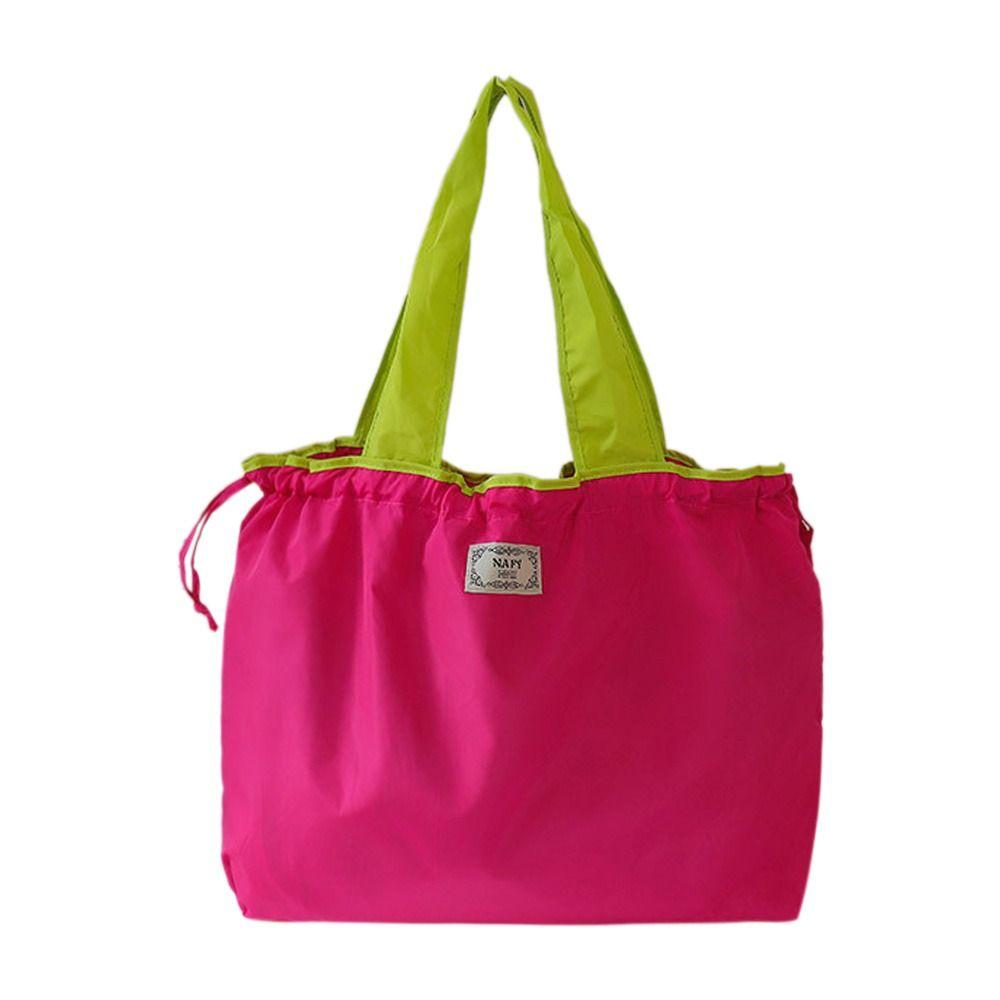 Многоразовая складная сумка для покупок на шнурке, дорожная сумка для продуктов, сумка для покупок в супермаркете, сумка через плечо