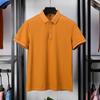 Fashion POLO Shirt Middle-aged Men's Short-sleeved T-shirt Mercerized Pearl Cotton Summer Lapel Business Casual T-shirt