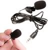 Mini 3.5mm Wired Microphones Lavalier Mic Clip On Lapel Handsfree