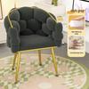 Light Luxury Cream Style Makeup Chair with Cute Backrest – Ideal for Girls' Bedroom & Live Streaming