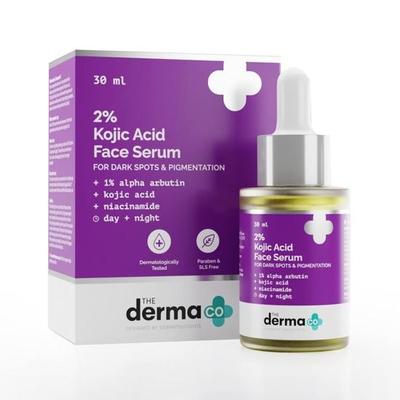Сыворотка для лица The Derma Co 2% койевая кислота I с 1% альфа-арбутина и ниацинамидом I от темных пятен и пигментации I для всех типов кожи - 30 мл