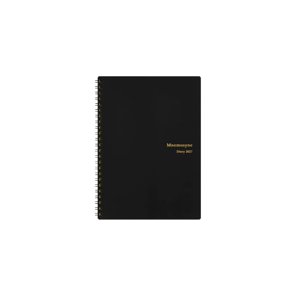 Maruman 2027 Planner, Mnemosyne Monthly Schedule Book with Notepad and Cover, A5 Size, Black,
