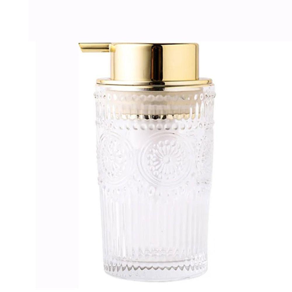 Стеклянный ручной насос, пенящийся флакон, многоразовый контейнер для хранения жидкости, декор для ванной комнаты