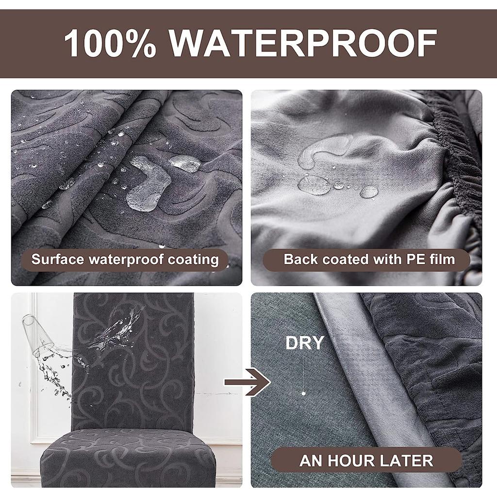 1 шт. водонепроницаемые чехлы для стульев в столовой, съемные, моющиеся и защитные чехлы для столовой, кухни и домашнего декора