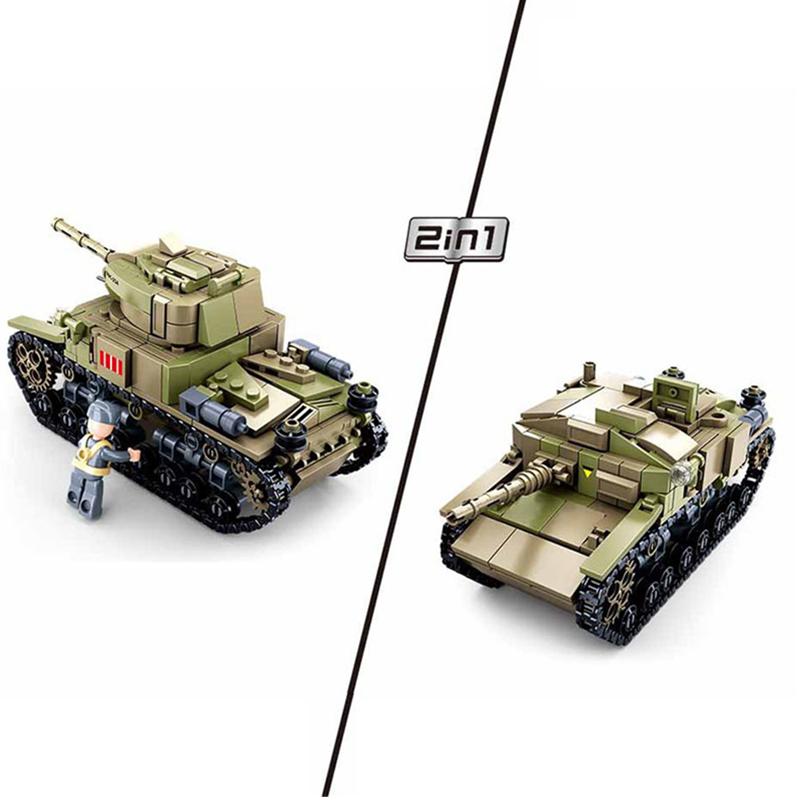 Вторая мировая война, итальянская битва за Северную Африку, военные M13/M40, средние танковые блоки, наборы кирпичей, классическая модель оружия, детские игрушки, совместимые с