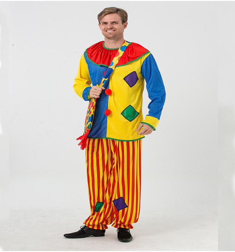 Маскарадный костюм унисекс для вечеринки, цирковой клоун, косплей, взрослая одежда, горячий Хэллоуин