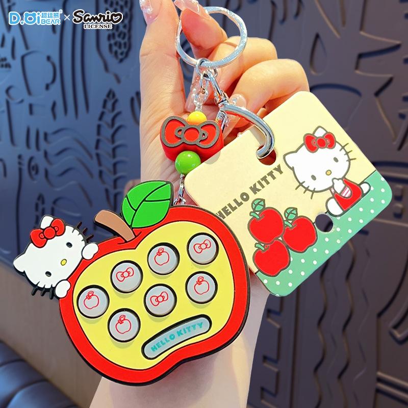Брелок Sanrio Hello Kitty Kuromi Cinnamoroll Брелок Подвеска Мешочек Украшение Аксессуары Проектор Камера Аниме Креативная Игрушка