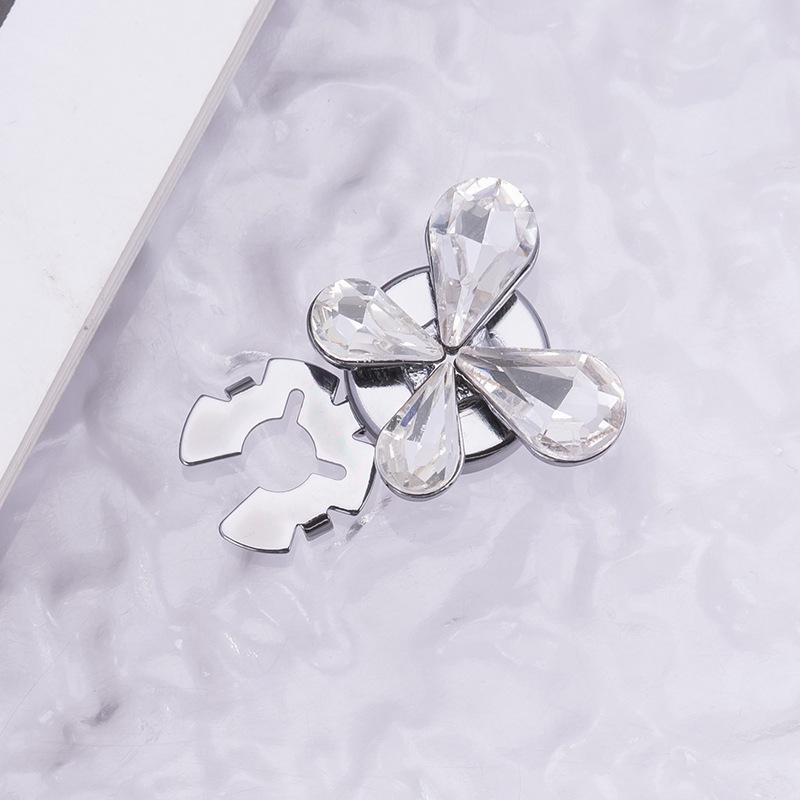 Декоративные запонки и пуговицы для воротника с цветными стразами