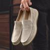 Fashion Men's Suede Shoes Massage Soles Men's Loafers Classic Casual Shoes Outdoor Travel Shoes  Park Walking Shoes Free Delivery