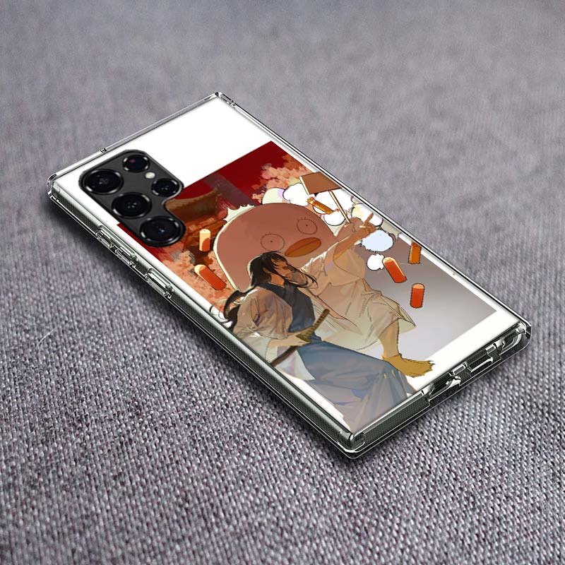 Аниме Гинтама Мистер. Чехол для телефона 'Капля дождя' для Samsung Galaxy S24 S23 S21 S20 FE S22 S26 Ultra S25 Edge S10 Plus Прозрачный ТПУ Чехол