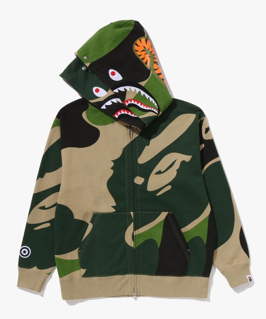 Худи на молнии Mega Abc Camo Double Shark Свободного кроя (M) зеленый