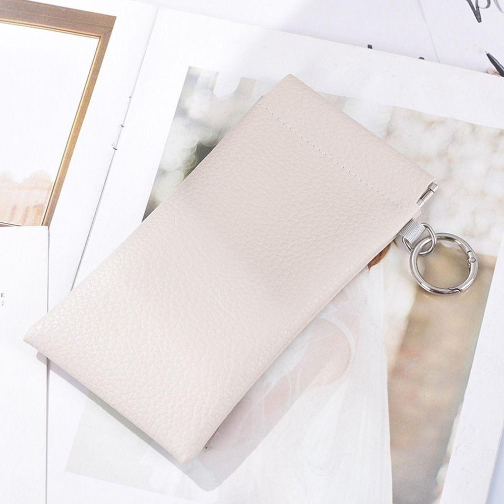 PU Leather Glasses Protective Case Automatic Closure Eyewear Pouch Sunglasses Case Travel Use
