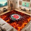 Blackburn Rovers Football Print Crystal Velvet Rug, Comfortable Water Absorbent Non Slip Indoor Floor Carpet