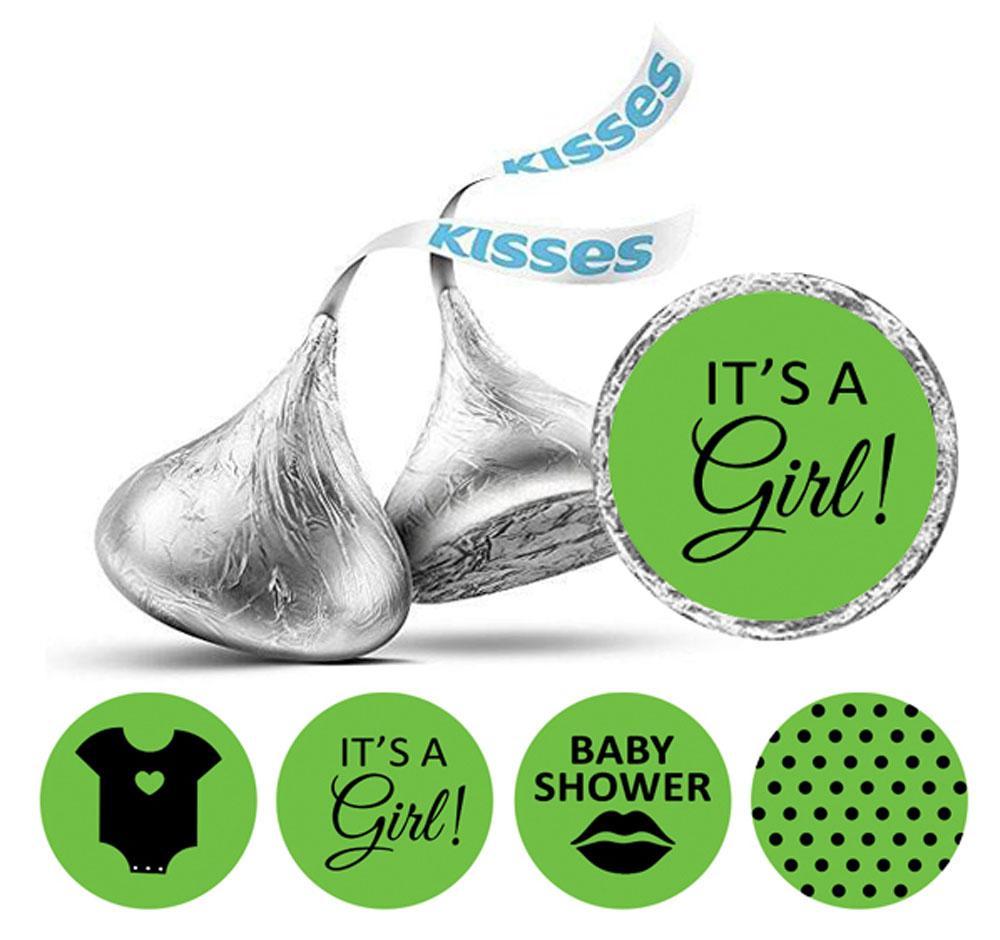 Сувенир Darling Souvenir arling 190 шт. Наклейки It's A Girl Поцелуи Праздничный подарок Конфеты