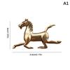 Brass Horse Figurines Chinese  Year Zodiac Horse Ornament Feng Shui Lucky Statue Home Office Desktop Decoration Crafts