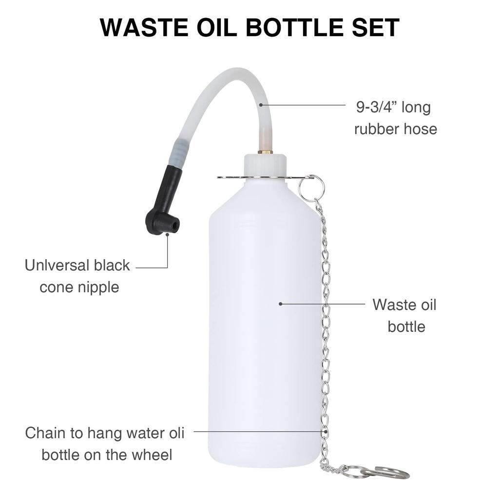 QUNNIE Комплект для прокачки тормозной жидкости объемом 3 л, ручной инструмент для замены масла для прокачки главного цилиндра большинства европейских автомобилей
