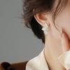 Темпераментные легкие роскошные серьги-лепестки с микробриллиантами, нишевый дизайн, высококачественные серьги-гвоздики