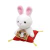 Seeds Products 2023 Zodiac Rabbit Good Luck Invitation Rabbit May It Be a Good Year Total Length 13cm X Width 8cm X Depth 8cm (Red)