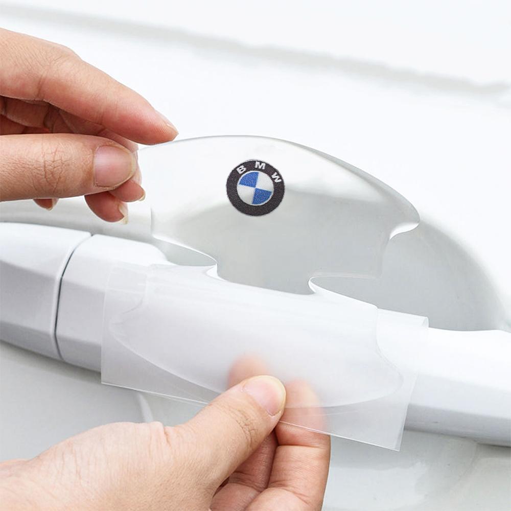 BBKV7 Car Transparent Door Handle Bowl Protective Film Anti-Scratch Sticker Accessories For BMW M E90 E60 F18 F30 F20 M3 E87 M4 X3 X1