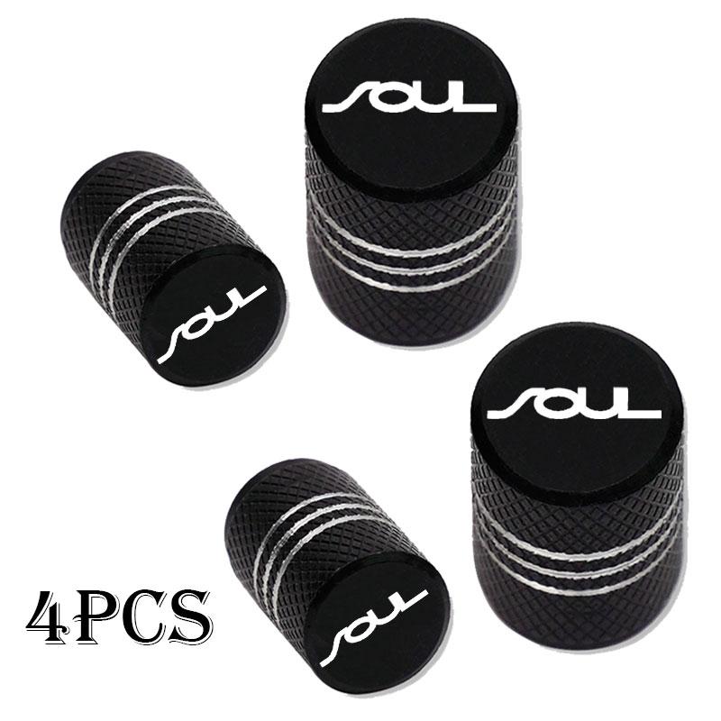 Car Wheel Tire Valve Caps Tyre Stem Covers Airdust Waterproof For KIA Soul Car Accessories Stem Caps1