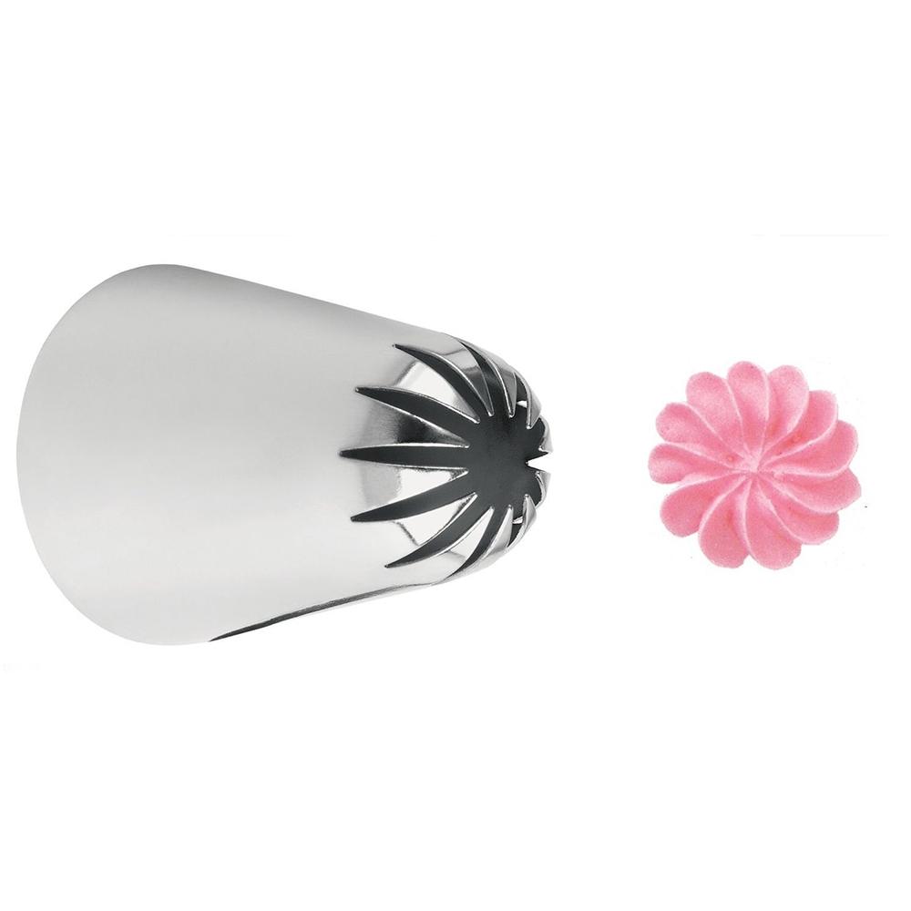 Декорирование кексов Насадка из нержавеющей стали Цветок Насадки для айсинга Кондитерские насадки Форма для выпечки Инструмент для мороженого