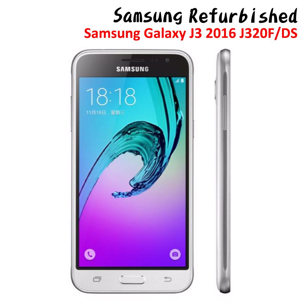 Восстановленные мобильные телефоны Samsung Galaxy J3 2016 J320F/DS Dual Sim Android, смартфоны Samsung Galaxy J3 Duos