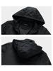 Men's Spring and Autumn Removable Hooded Jacket Casual Sports Thin Cotton Coat Business Trend Men's Wear