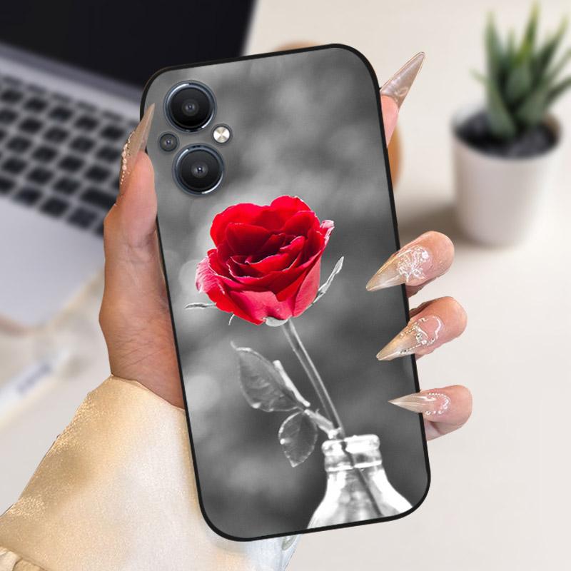 For Oppo Reno 7 8 Lite Reno7 Z 5G Case F21 Pro 5G CPH2341 Stylish Painted Cover Soft Silicone TPU Phone Cases For Oppo A96 5G