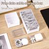 1pc Data Cable Storage Box Household Mobile Phone Charger Dust-proof Storage Box Desktop Cable Manager Desktop Organizer