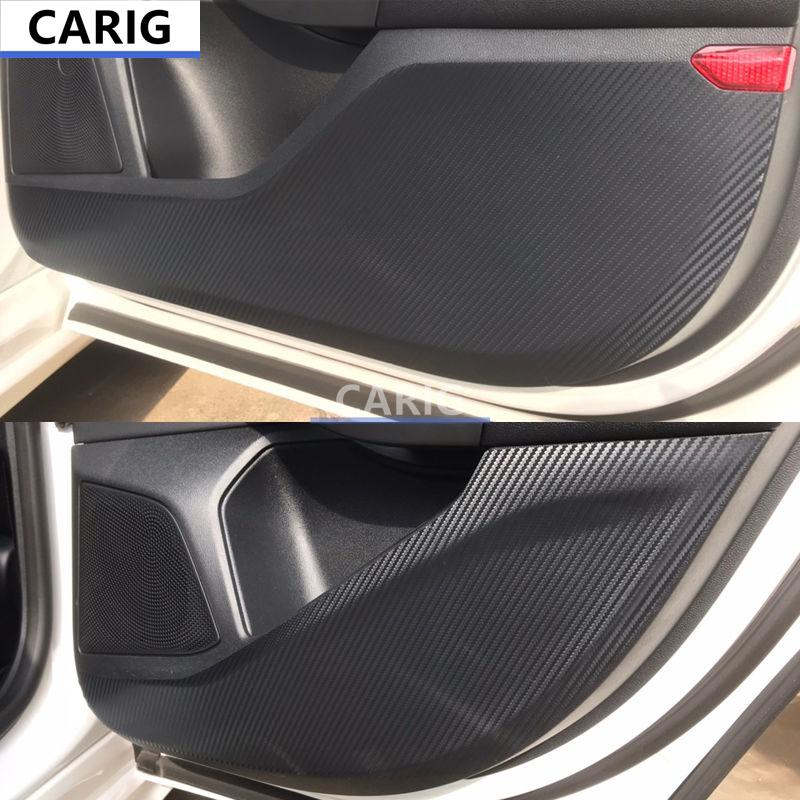 For FORD FOCUS 19-22 Door Anti-kick Sticker Modified Carbon Fiber Interior Car Film Accessories Modification