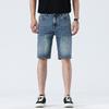 New Style of Denim Shorts Men's Summer Thin 5-point Pants Mid-sized Trousers Casual 5-point Pants