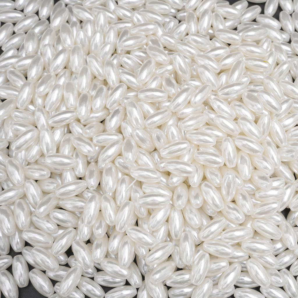 50/100Pcs White High Brightness ABS Water Droplet Shaped Imitation Pearls Scattered Beads For DIY Bracelets Necklaces Jewelry Making