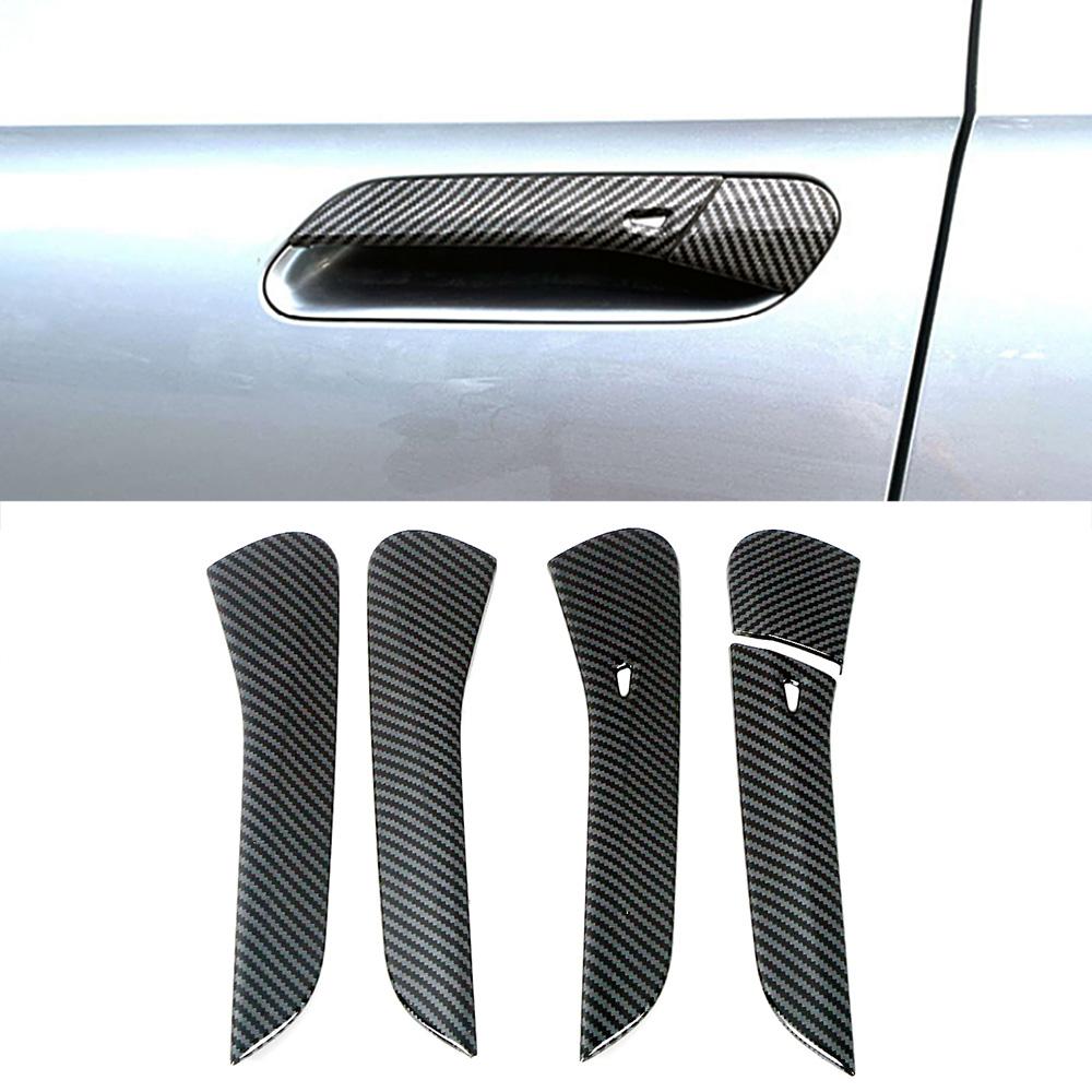 Для Volkswagen VW ID.4 ID4 ID.6 ID6 2022 2023 Внешняя часть автомобиля из углеродного волокна Ремонт дверной ручки Зеркальная наклейка Анти