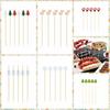 100Pcs/set Disposable Christmas Fruit Sticks Bamboo Skewer Fork Christmas Toothpicks  Dessert