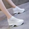 Fashion Net Women's Breathable Casual Sneakers Platform Shoes Comfortable Womens Vulcanized Shoes Lightweight Wedges Slip On Zapatillas