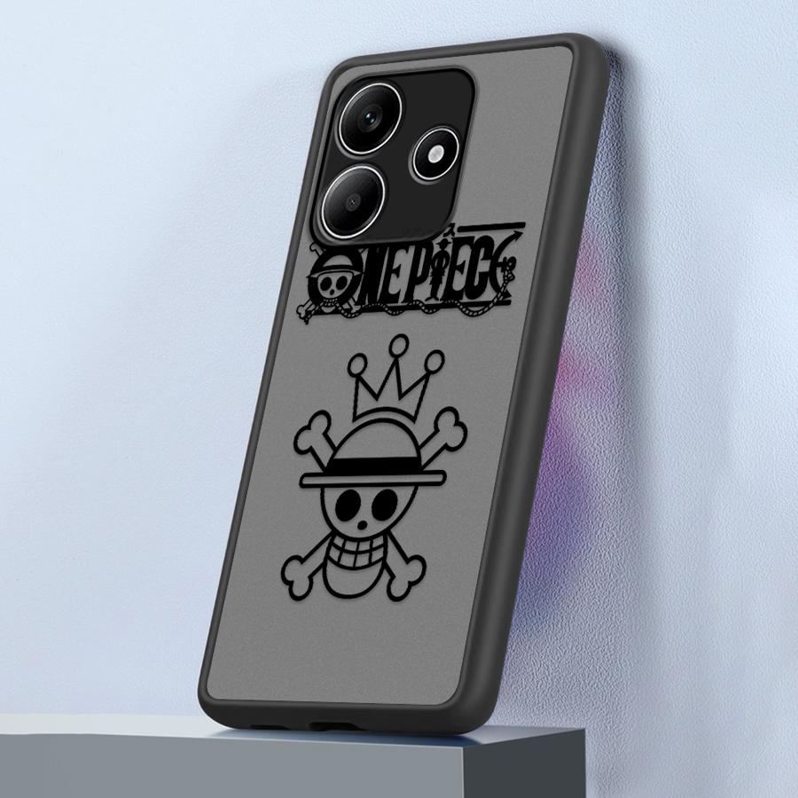 Аниме One Piece Логотип Чехол Задняя крышка телефона для Xiaomi Redmi Note 14 13C 10 9S 12 A4 11 14C 13 Pro Plus