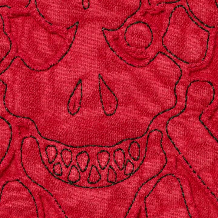 Supreme Y's by Yohji Yamamoto Zip Up Hooded Sweatshirt Washed Red