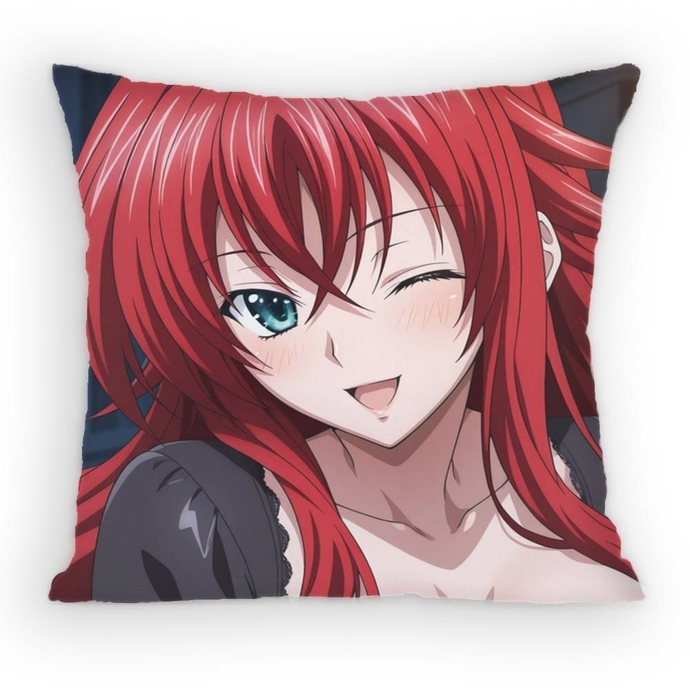 High School DxD Риас Гремори Наволочка Наволочка с защитой от пылевых клещей Невидимая молния шелковистая Чехол на подушку для дивана для спальни