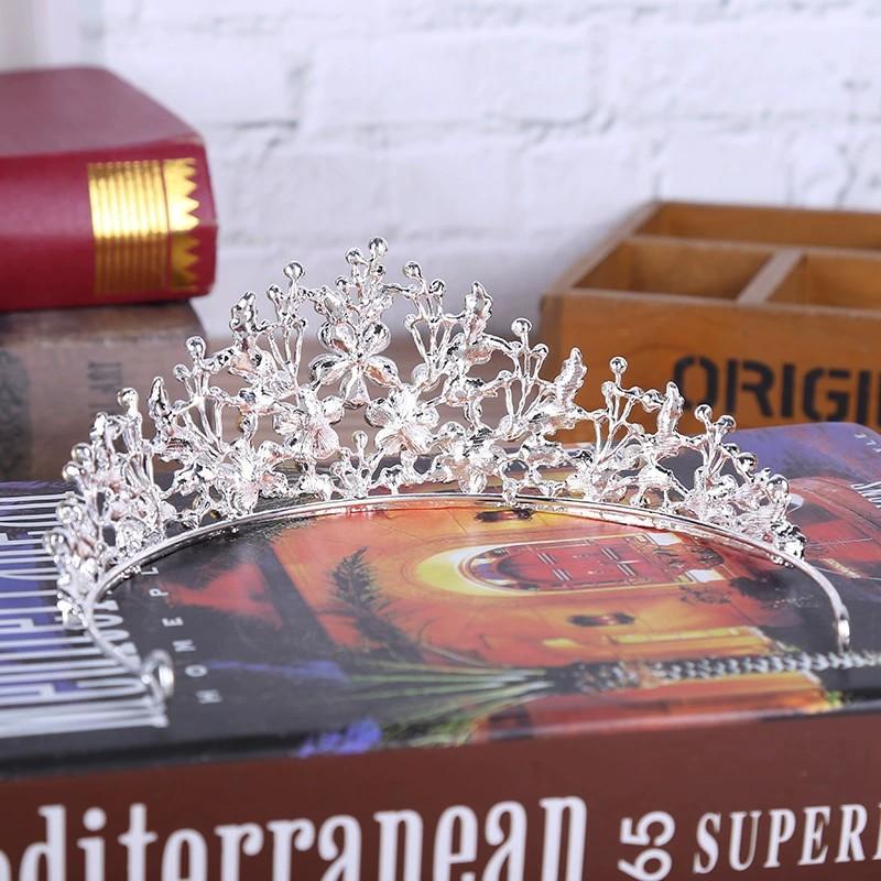 Жемчужная корона со стразами, сплав, корона для волос принцессы, свадебное платье, аксессуары, простая свадебная тиара, аксессуары для волос