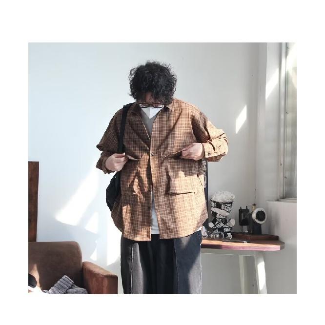 2024 Letter Long Sleeve Shirt Japanese Hong Kong Style Ins Loose Shirt Boys Summer Trendy Versatile Casual Coat