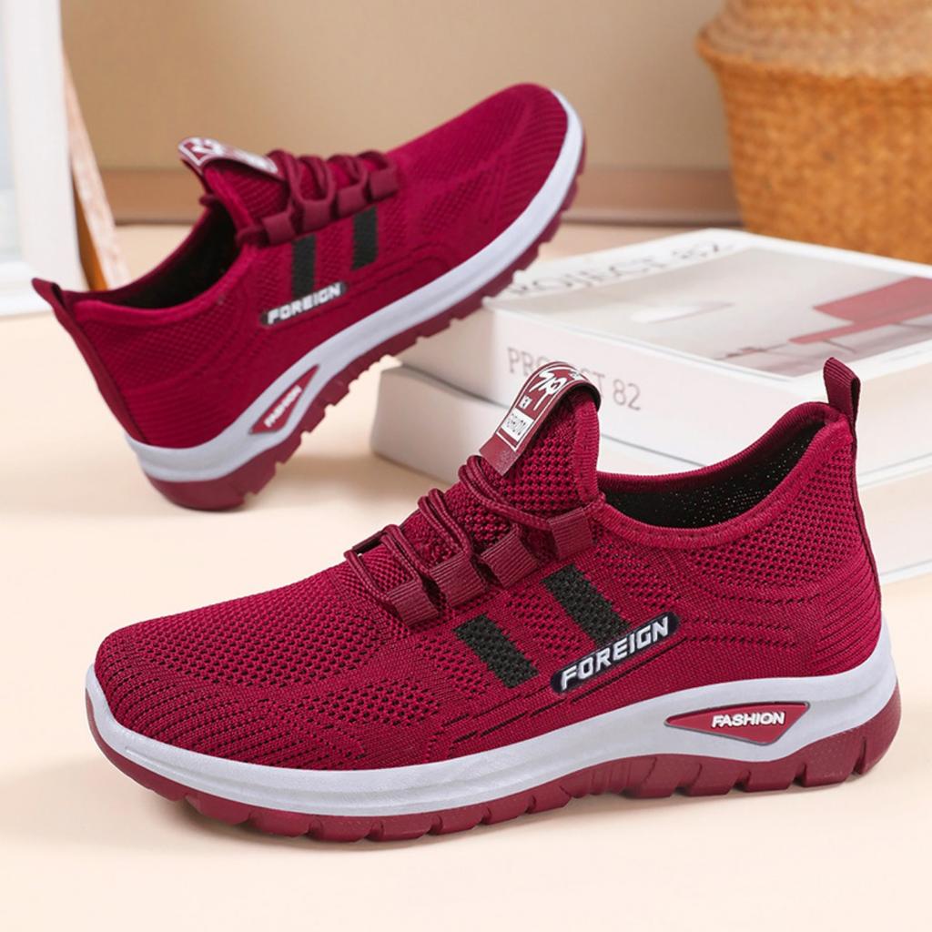 Women's Summer New Outdoor Breathable Mesh Shoes Fashion Casual Shoes Women's Shoes Low Cut Women's Sports Single Shoes