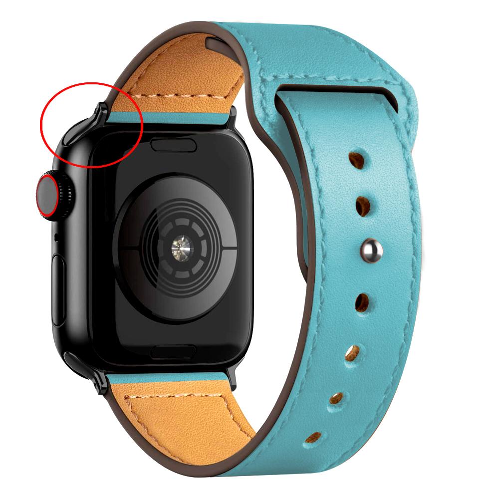 Leather strap For Apple watch band 44mm 45mm 49mm 40mm 42mm 46mm wristband correa bracelet iWatch series 8 9 10 11 SE 7 Ultra 3