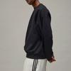 Y-3 Логотип Crew с цифровым принтом, удобная универсальная свободная толстовка с длинным рукавом, мужская толстовка черного цвета JE9276
