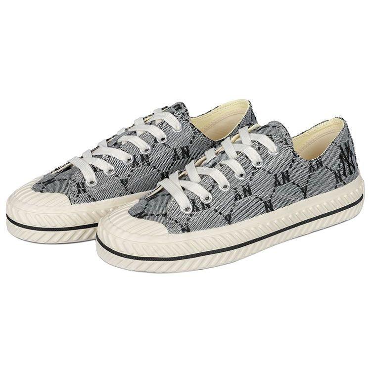 MLB Playball Vintage Floral Sports Casual Non-Slip Low-Top Canvas Shoes Unisex sneaker Gray 3ACVVC11N-50GRS