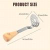 High Performance Mini Masher Set, Stainless Steel Potato Smasher Tool with Wooden Handle, Small Food Masher for Potatoes, Beans, Meat, Vegetables