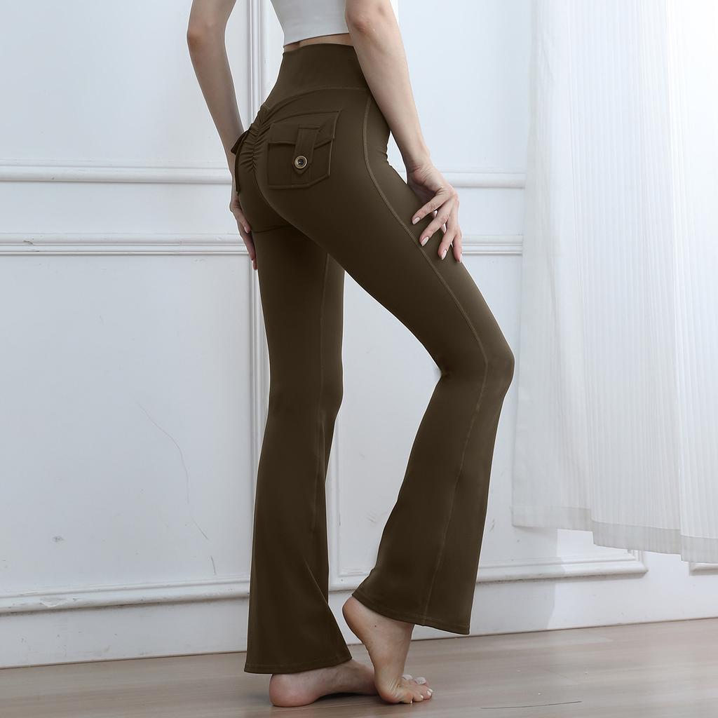 Новые повседневные рабочие штаны для йоги, длинные брюки, облегающие спортивные брюки для поднятия бедер, одежда для йоги, фитнес-брюки для женщин