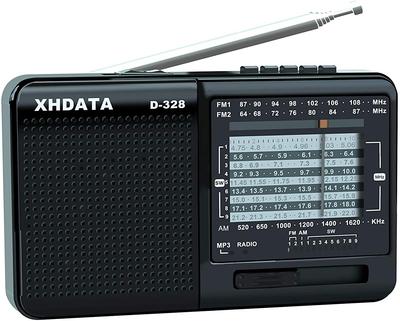XHDATA Компактный Портативный Высококачественный FM Коротковолновый MP3 TF-карта DSP Аварийный Аккумулятор Японская Инструкция Отличный Подарок для Пожилых D-328 Радио,