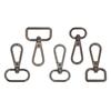 5pcs Hardware DIY KeyChain Split Ring Collar Carabiner Snap Bags Strap Buckles Lobster Clasp Hook