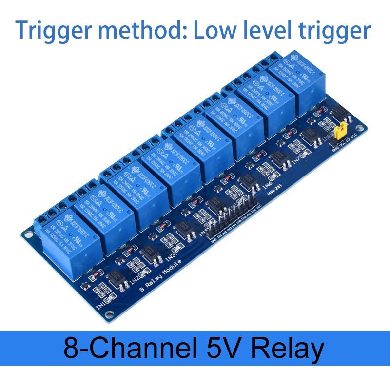 DC 5V 12V 24V 1 2 4 6 8 Channel Relay Module Board Shield with Optocoupler / High and Low Level Trigger for Arduino Raspberry 5